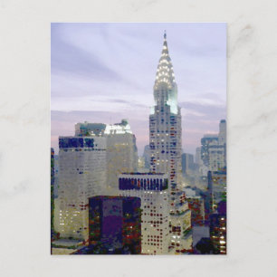 Pop Art Oil Paint Effect New York Postcard