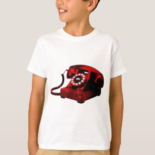 Pop Art Old Desk Telephone Box T-Shirt