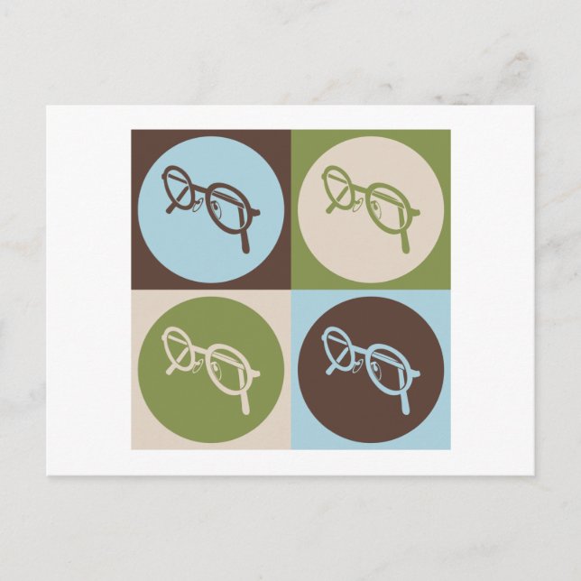 Pop Art Optics Postcard (Front)