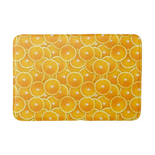 Pop Art Orange Slices Bath Mat
