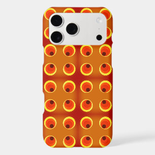 pop art orange vintage 70s cult, iPhone case