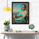 Pop Art Painting Not My Circus Sassy Poster<br><div class="desc">Spice up your walls with this sassy pop art. Reads "Not my circus. Not my monkeys."</div>