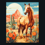 Pop Art Palomino Desert Horse Poster<br><div class="desc">Introducing our Pop Art Palomino Desert Horse Poster, a vibrant tribute to equine beauty and pop culture. This poster showcases a Palomino horse against a desert landscape, infused with bold pop art elements. Perfect for enthusiasts of eclectic decor, this poster injects energy and colour into any space.</div>