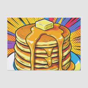Pop Art Pancake Stack Syrup Tissue Paper