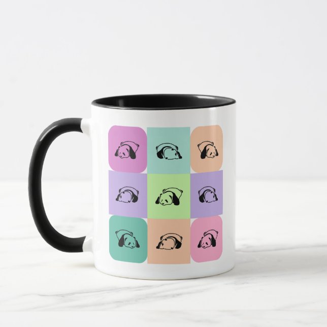 Pop Art Panda Bear Mix Mug (Left)