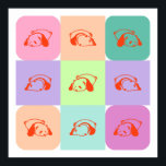 Pop Art Panda Bear Mix Poster<br><div class="desc">Pop Art Panda Bear Mix.</div>