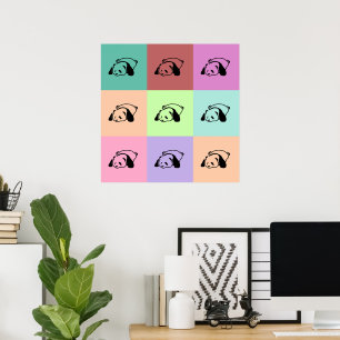 Pop Art Panda Poster