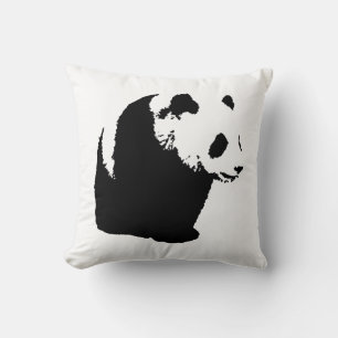 Pop Art Panda Throw Pillows