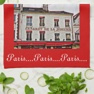 Pop Art Paris Kitchen Towel