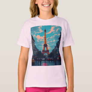 Pop Art Paris – Vibrant Retro Cityscape T-Shirt