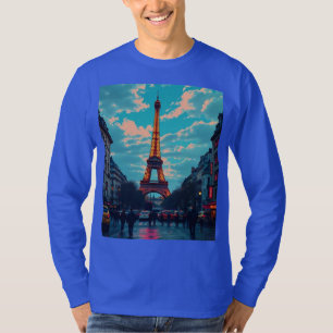 Pop Art Paris – Vibrant Retro Cityscape T-Shirt
