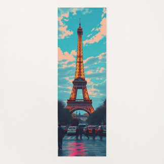 Pop Art Paris – Vibrant Retro Cityscape  Yoga Mat