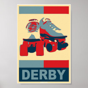 Pop Art  Patriotic Derby Poster