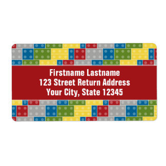 Pop Art Pattern Colourful Bricks for Boys