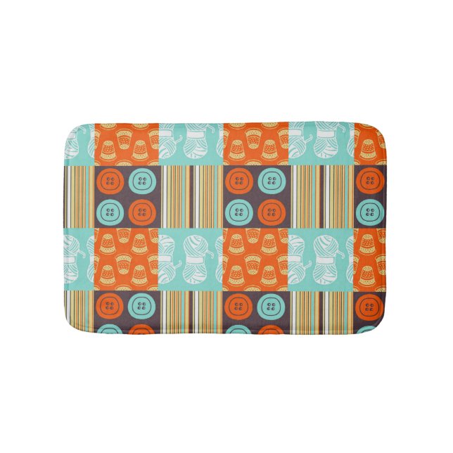 Pop-art pattern - sewing bath mat (Front)