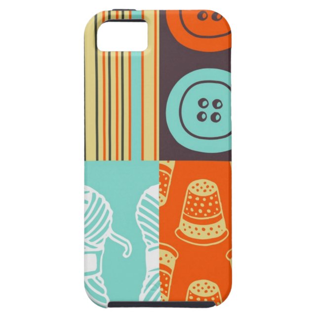 Pop-art pattern - sewing Case-Mate iPhone case (Back)