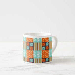Pop-art pattern - sewing espresso cup