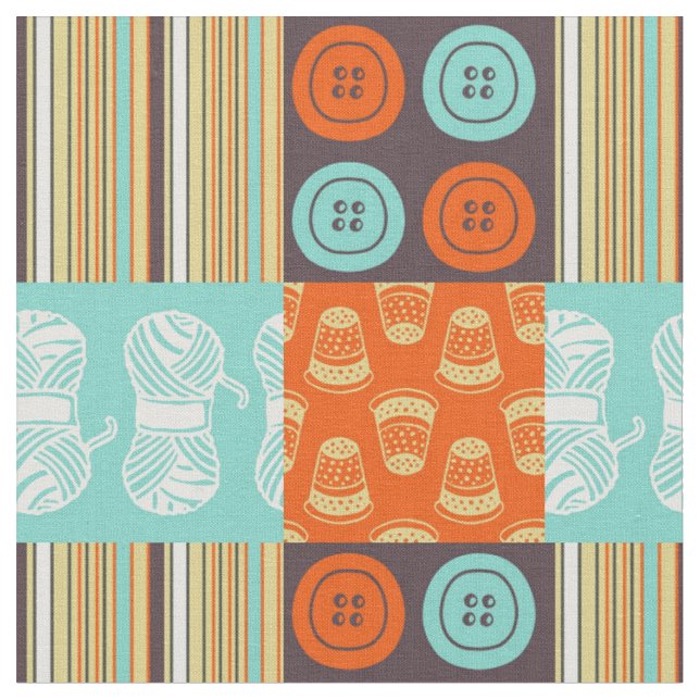 Pop-art pattern - sewing fabric (Close Up)