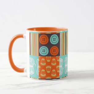 Pop-art pattern - sewing mug