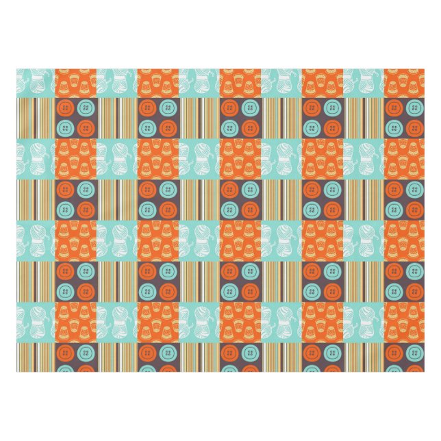 Pop-art pattern - sewing tablecloth (Front (Horizontal))