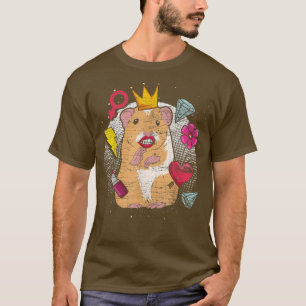 Pop Art Pet Owner Animal Lover Rodent Funny Guinea T-Shirt
