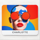Pop Art Photo Collage  Mouse Pad<br><div class="desc">Pop Art Photo Collage Design with your name! "Life is like a painting - the more vibrant colours we add,  the brighter it becomes." For colour & pop art lover!</div>