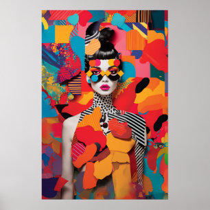 Pop Art Photo Collage Poster