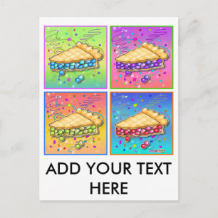Pop Art Pie Postcard
