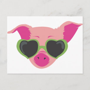 Pop art Piggy Postcard