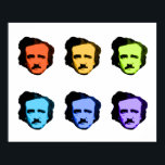 Pop Art Poe Poster<br><div class="desc">Pop Art Poe (Edgar Allan Poe)</div>