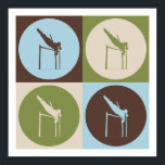 Pop Art Pole Vaulting Poster<br><div class="desc">Pop Art Pole Vaulting. Get this fun design featuring your hobby,  occupation,  or obsession on great t-shirts,  stickers & much more. They also make great gifts!</div>