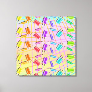 POP ART POPSICLES CANVAS PRINT