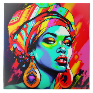 Pop Art Portrait Tile