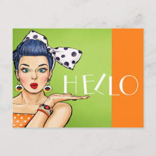 Pop Art Postcard 2 Blank Back