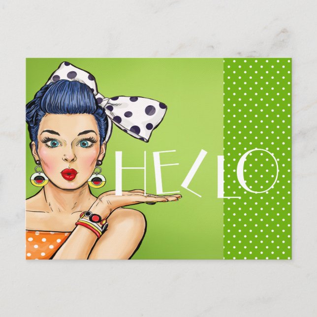 Pop Art Postcard 3 Blank Back (Front)