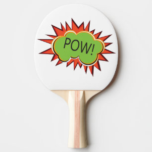 Pop art Pow Kaboom Ping Pong Paddle