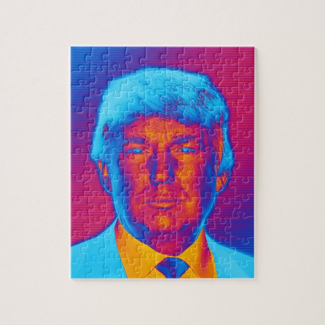 Pop Art President Trump Jigsaw Puzzle (Vertical)