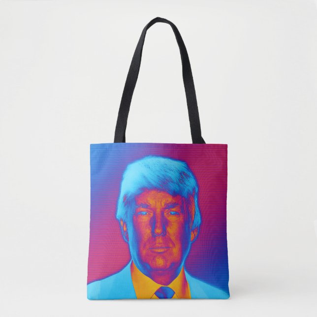 Pop Art President Trump Tote Bag (Front)