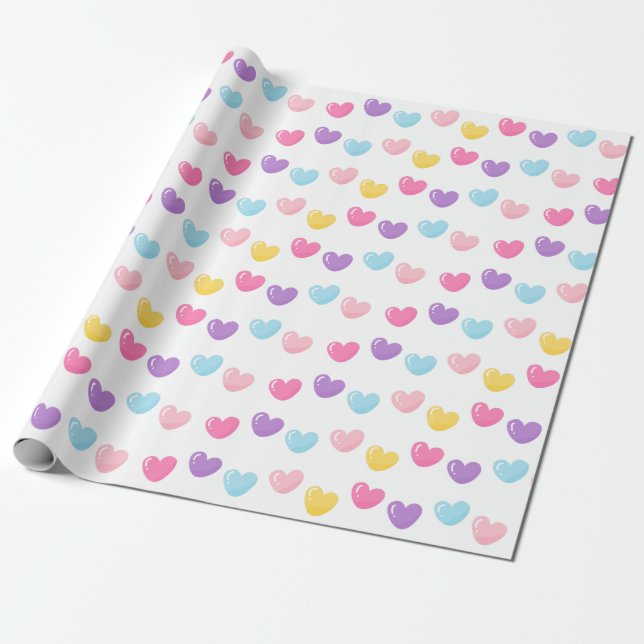Pop Art Print Wrapping Paper (Unrolled)