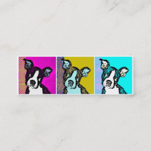 Pop Art Puppy Mini Business Card