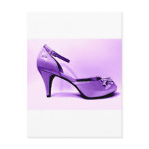 Pop Art Purple High Heel Shoe Abstract