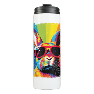 Pop Art Rabbit  Thermal Tumbler