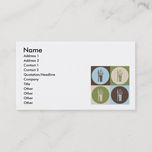 Pop Art Radiology Business Card (Front)
