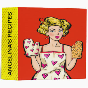 Pop Art Recipe Binder - See Back