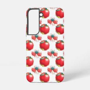 Pop Art Red Apple and Strawberry Phone Case
