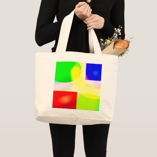 Pop art reflection large tote bag (Front (Product))