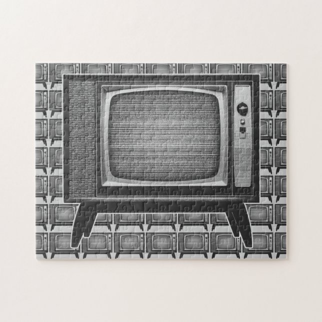 Pop Art Retro Television Set Jigsaw Puzzle (Horizontal)