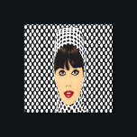 Pop Art Retro Vintage Girl Custom Wall Prints<br><div class="desc">unique and cool Pop Art Retro Vintage Girl Large Custom Wall art prints,  Customize this beautifully elegant custom wall canvas art to fit your own unique preference,  change the size to your liking</div>