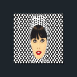 Pop Art Retro Vintage Girl Custom Wall Prints<br><div class="desc">unique and cool Pop Art Retro Vintage Girl Large Custom Wall art prints,  Customize this beautifully elegant custom wall canvas art to fit your own unique preference,  change the size to your liking</div>