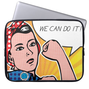 Pop Art Rosie the Riveter Roy Lichtenstein Laptop Sleeve